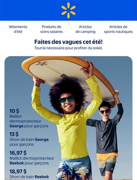 Circulaire Walmart - Faites des vagues cet été Circulaire Walmart - Faites des vagues cet été